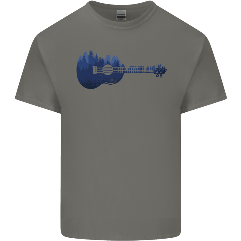 Ukulele Forest Guitar Music Guitarist Kids T-Shirt Childrens Charcoal