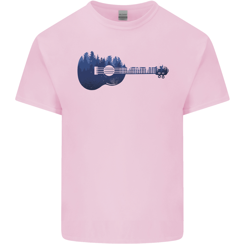Ukulele Forest Guitar Music Guitarist Kids T-Shirt Childrens Light Pink