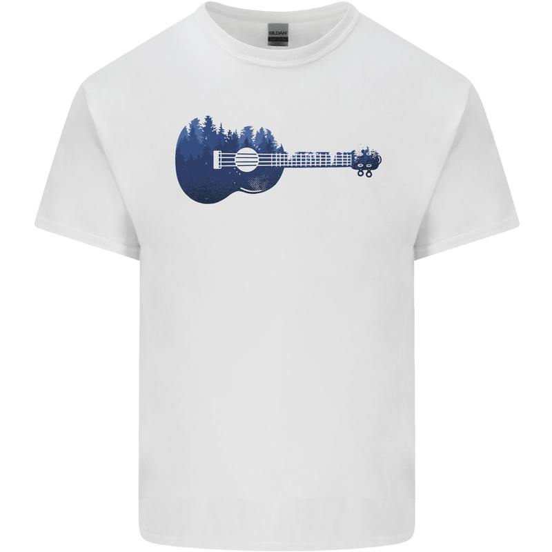 Ukulele Forest Guitar Music Guitarist Kids T-Shirt Childrens White