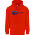 Ukulele Forest Guitar Music Guitarist Mens 80% Cotton Hoodie Bright Red