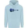 Ukulele Forest Guitar Music Guitarist Mens 80% Cotton Hoodie Light Blue