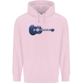 Ukulele Forest Guitar Music Guitarist Mens 80% Cotton Hoodie Light Pink