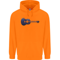 Ukulele Forest Guitar Music Guitarist Mens 80% Cotton Hoodie Orange
