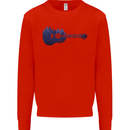 Ukulele Forest Guitar Music Guitarist Mens Sweatshirt Jumper Bright Red