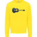 Ukulele Forest Guitar Music Guitarist Mens Sweatshirt Jumper Yellow