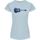 Ukulele Forest Guitar Music Guitarist Womens Petite Cut T-Shirt Light Blue