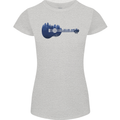 Ukulele Forest Guitar Music Guitarist Womens Petite Cut T-Shirt Sports Grey