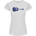 Ukulele Forest Guitar Music Guitarist Womens Petite Cut T-Shirt White