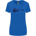 Ukulele Forest Guitar Music Guitarist Womens Wider Cut T-Shirt Royal Blue