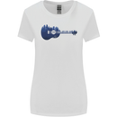 Ukulele Forest Guitar Music Guitarist Womens Wider Cut T-Shirt White
