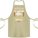 Uncle Is My Favourite Funny Fathers Day Cotton Apron 100% Organic Khaki