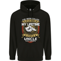 Uncle Is My Favourite Funny Fathers Day Mens 80% Cotton Hoodie Black