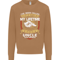 Uncle Is My Favourite Funny Fathers Day Mens Sweatshirt Jumper Caramel Latte
