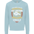Uncle Is My Favourite Funny Fathers Day Mens Sweatshirt Jumper Light Blue
