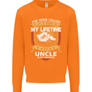 Uncle Is My Favourite Funny Fathers Day Mens Sweatshirt Jumper Orange