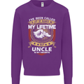 Uncle Is My Favourite Funny Fathers Day Mens Sweatshirt Jumper Purple