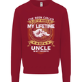Uncle Is My Favourite Funny Fathers Day Mens Sweatshirt Jumper Red