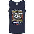 Uncle Is My Favourite Funny Fathers Day Mens Vest Tank Top Navy Blue