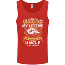 Uncle Is My Favourite Funny Fathers Day Mens Vest Tank Top Red