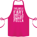 Uncle Is a Fart Smella Funny Fathers Day Cotton Apron 100% Organic Pink