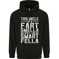 Uncle Is a Fart Smella Funny Fathers Day Mens 80% Cotton Hoodie Black