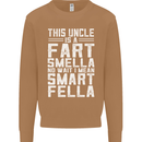 Uncle Is a Fart Smella Funny Fathers Day Mens Sweatshirt Jumper Caramel Latte