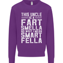 Uncle Is a Fart Smella Funny Fathers Day Mens Sweatshirt Jumper Purple
