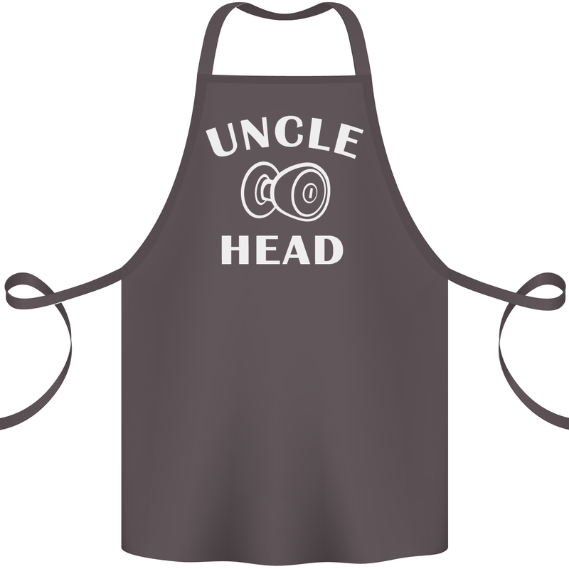 Uncle Knobhead Funny Uncle's Day Nephew Cotton Apron 100% Organic Dark Grey