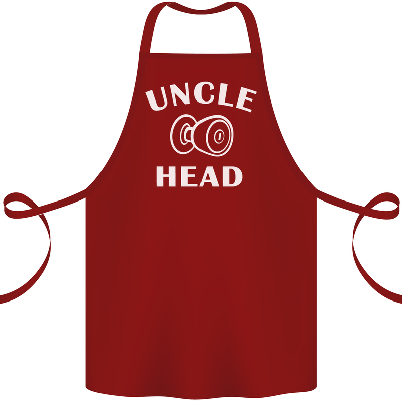 Uncle Knobhead Funny Uncle's Day Nephew Cotton Apron 100% Organic Maroon