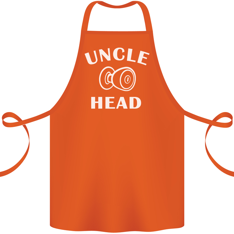 Uncle Knobhead Funny Uncle's Day Nephew Cotton Apron 100% Organic Orange