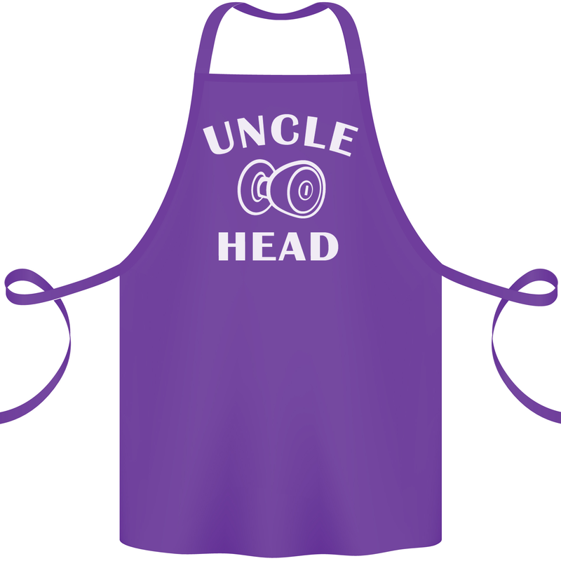 Uncle Knobhead Funny Uncle's Day Nephew Cotton Apron 100% Organic Purple