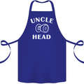 Uncle Knobhead Funny Uncle's Day Nephew Cotton Apron 100% Organic Royal Blue