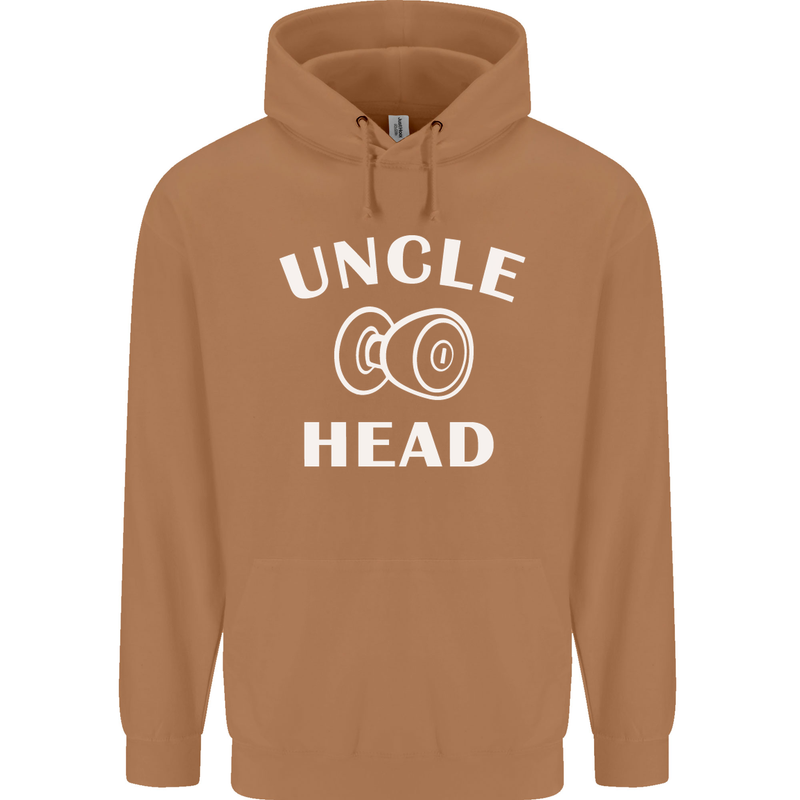 Uncle Knobhead Funny Uncle's Day Nephew Mens 80% Cotton Hoodie Caramel Latte