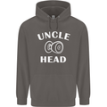 Uncle Knobhead Funny Uncle's Day Nephew Mens 80% Cotton Hoodie Charcoal