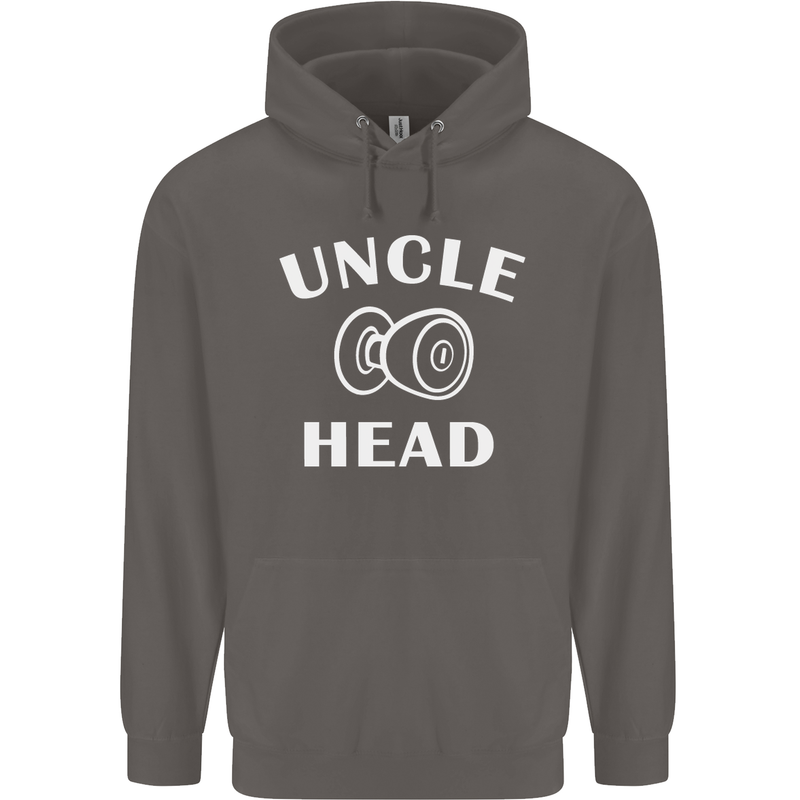 Uncle Knobhead Funny Uncle's Day Nephew Mens 80% Cotton Hoodie Charcoal