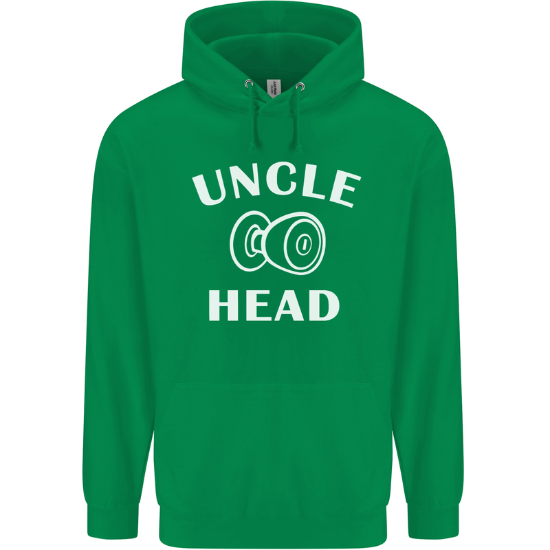 Uncle Knobhead Funny Uncle's Day Nephew Mens 80% Cotton Hoodie Irish Green