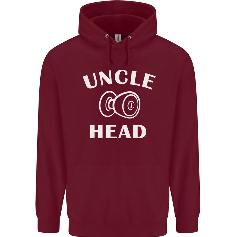 Uncle Knobhead Funny Uncle's Day Nephew Mens 80% Cotton Hoodie Maroon