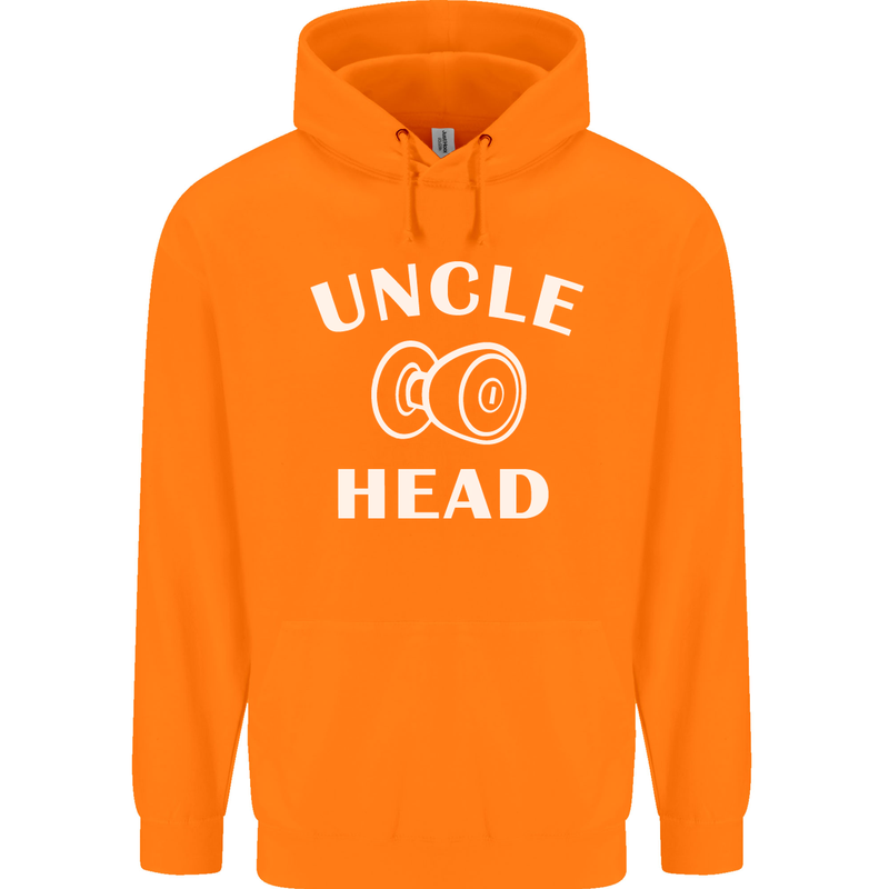 Uncle Knobhead Funny Uncle's Day Nephew Mens 80% Cotton Hoodie Orange