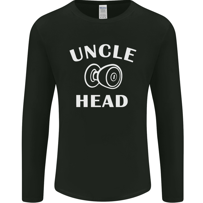 Uncle Knobhead Funny Uncle's Day Nephew Mens Long Sleeve T-Shirt Black