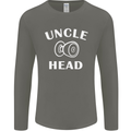 Uncle Knobhead Funny Uncle's Day Nephew Mens Long Sleeve T-Shirt Charcoal