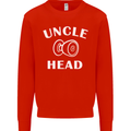 Uncle Knobhead Funny Uncle's Day Nephew Mens Sweatshirt Jumper Bright Red