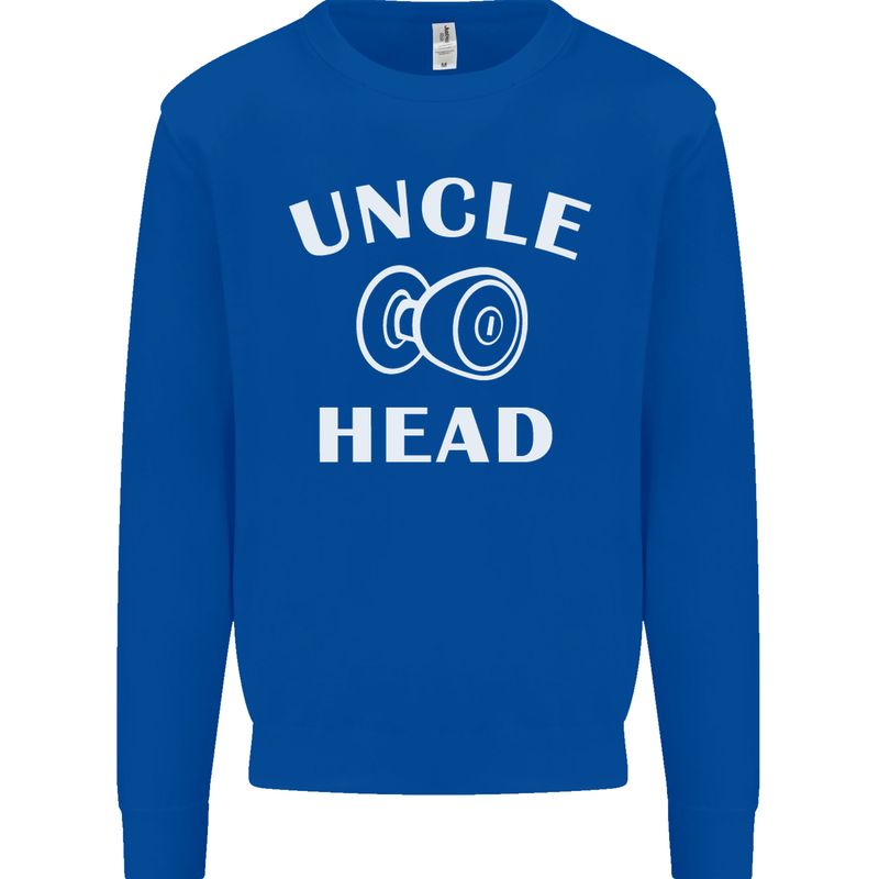 Uncle Knobhead Funny Uncle's Day Nephew Mens Sweatshirt Jumper Royal Blue