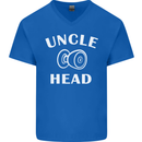 Uncle Knobhead Funny Uncle's Day Nephew Mens V-Neck Cotton T-Shirt Royal Blue