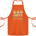 Uncle Man Myth Legend Funny Fathers Day Cotton Apron 100% Organic Orange
