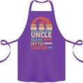 Uncle Man Myth Legend Funny Fathers Day Cotton Apron 100% Organic Purple