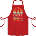 Uncle Man Myth Legend Funny Fathers Day Cotton Apron 100% Organic Red