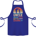 Uncle Man Myth Legend Funny Fathers Day Cotton Apron 100% Organic Royal Blue