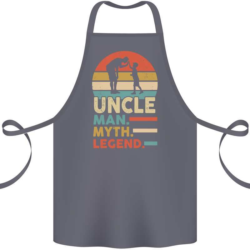 Uncle Man Myth Legend Funny Fathers Day Cotton Apron 100% Organic Steel