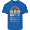 Uncle Man Myth Legend Funny Fathers Day Mens Cotton T-Shirt Tee Top Royal Blue