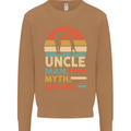 Uncle Man Myth Legend Funny Fathers Day Mens Sweatshirt Jumper Caramel Latte